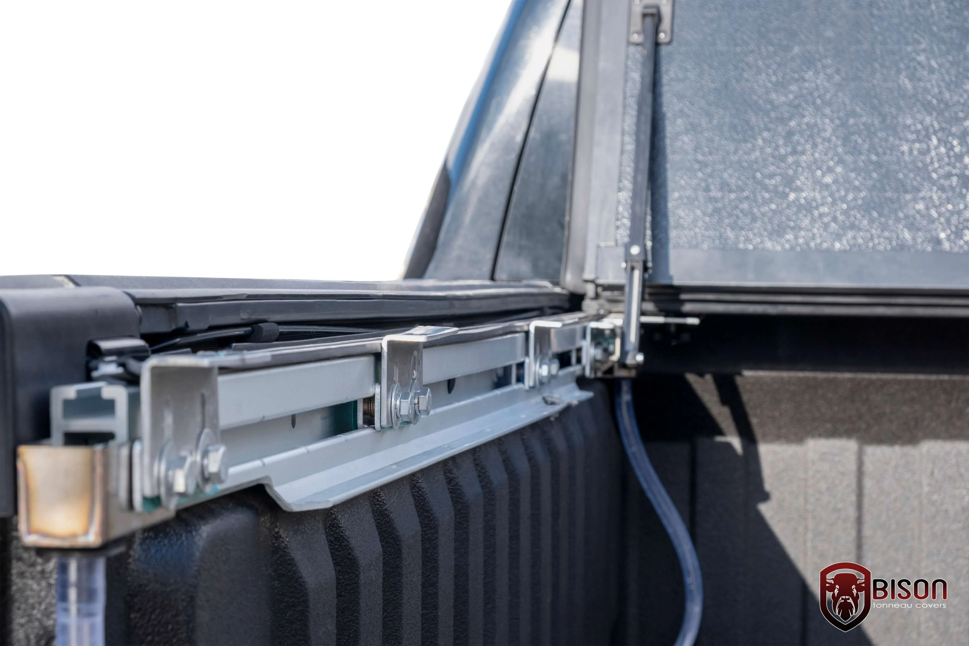 Dodge RAM Box Black Utility Rack Flip Back Hard Tri-fold Tonneau Cover - Image 7