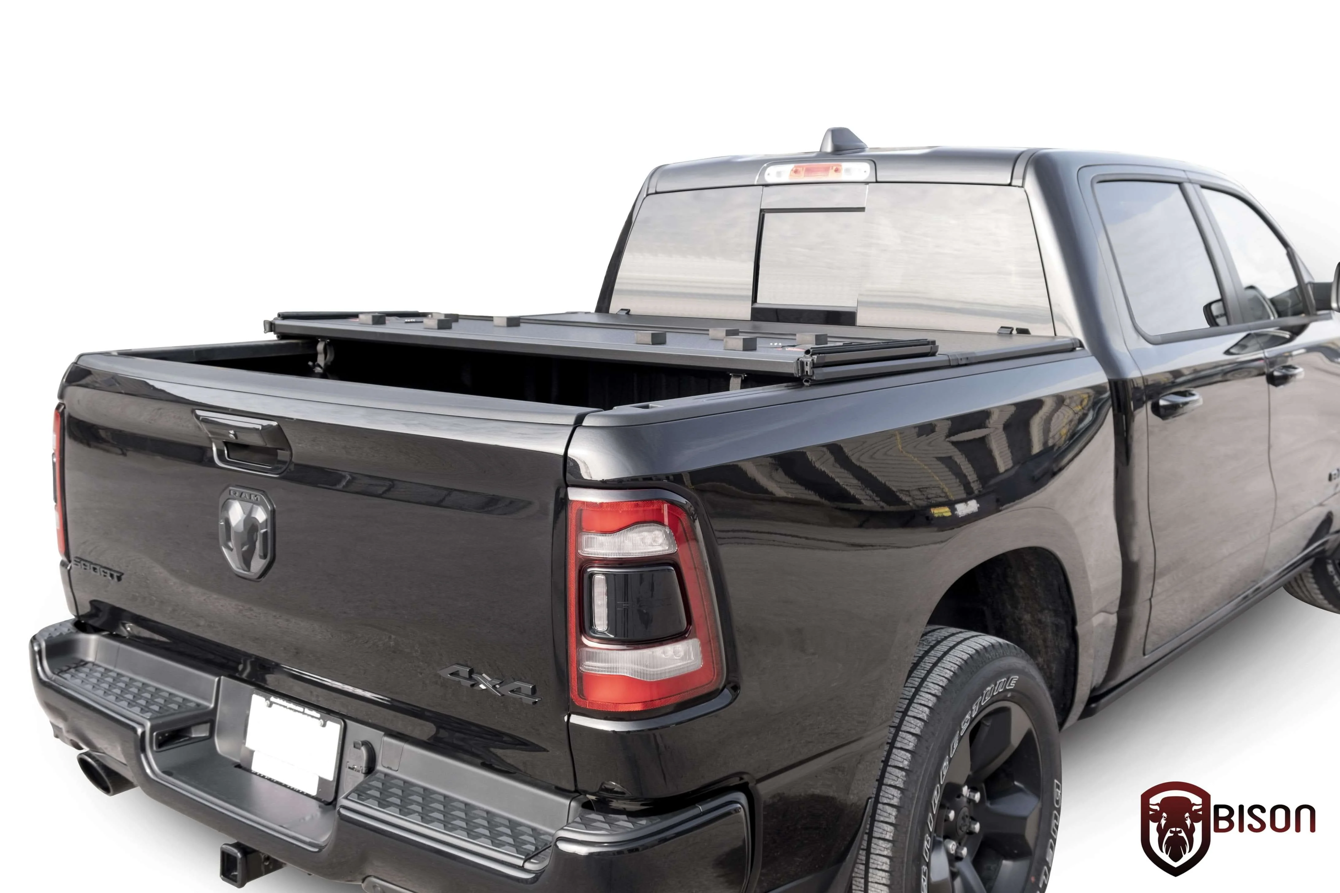 Dodge RAM Box (W/Box) Hard Tri-Fold Tonneau Cover - Image 2