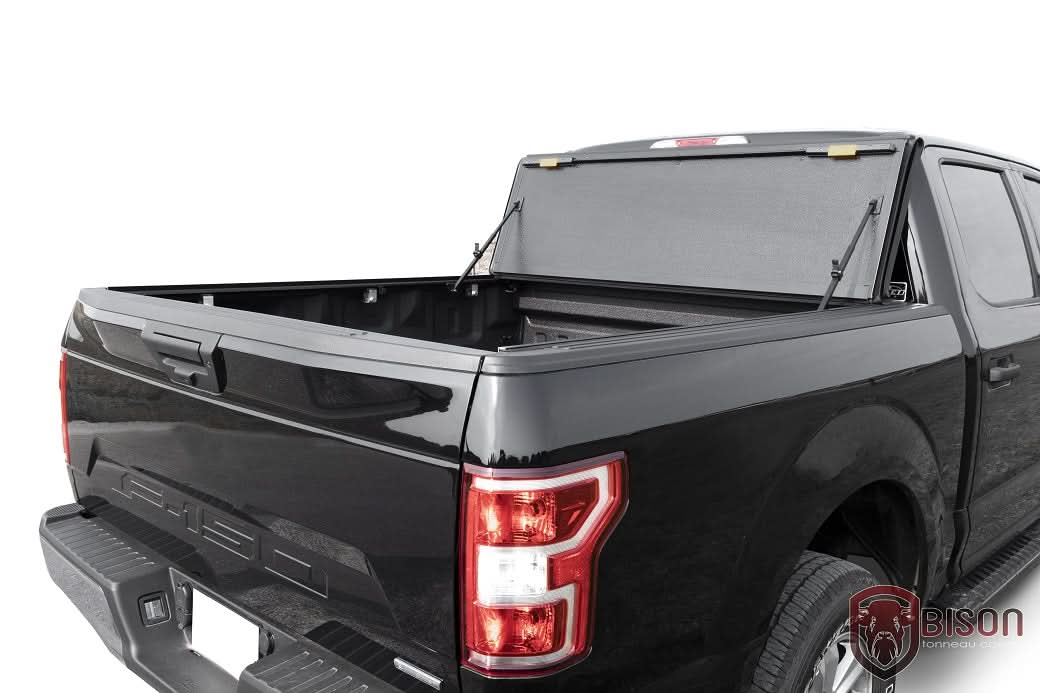 Flip Back Hard Tri-fold Tonneau Cover + Bed Mats - Image 2
