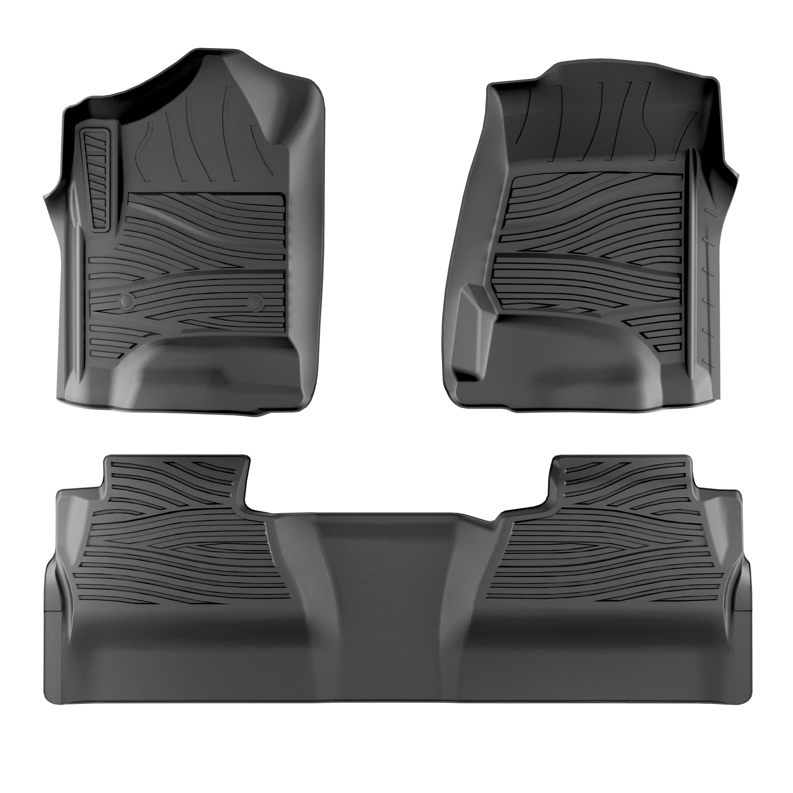 Flip Back Hard Tri-fold Tonneau Cover + Floor Mats - Image 3