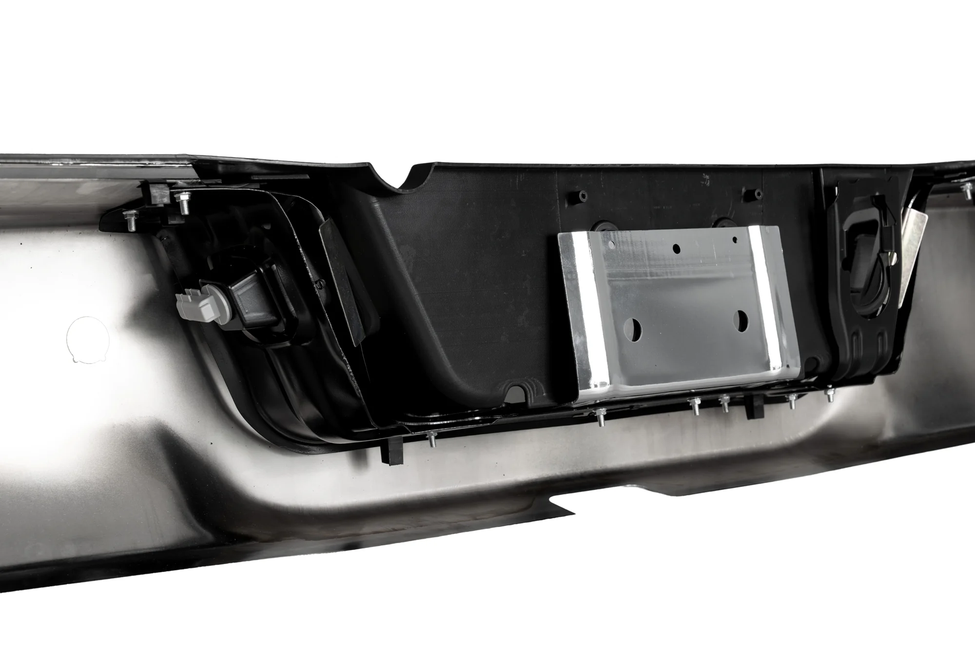 Dodge RAM 1500 Back Chrome Bumper (2009-2018) | Without Exhaust Hole & With Sensors - Image 6