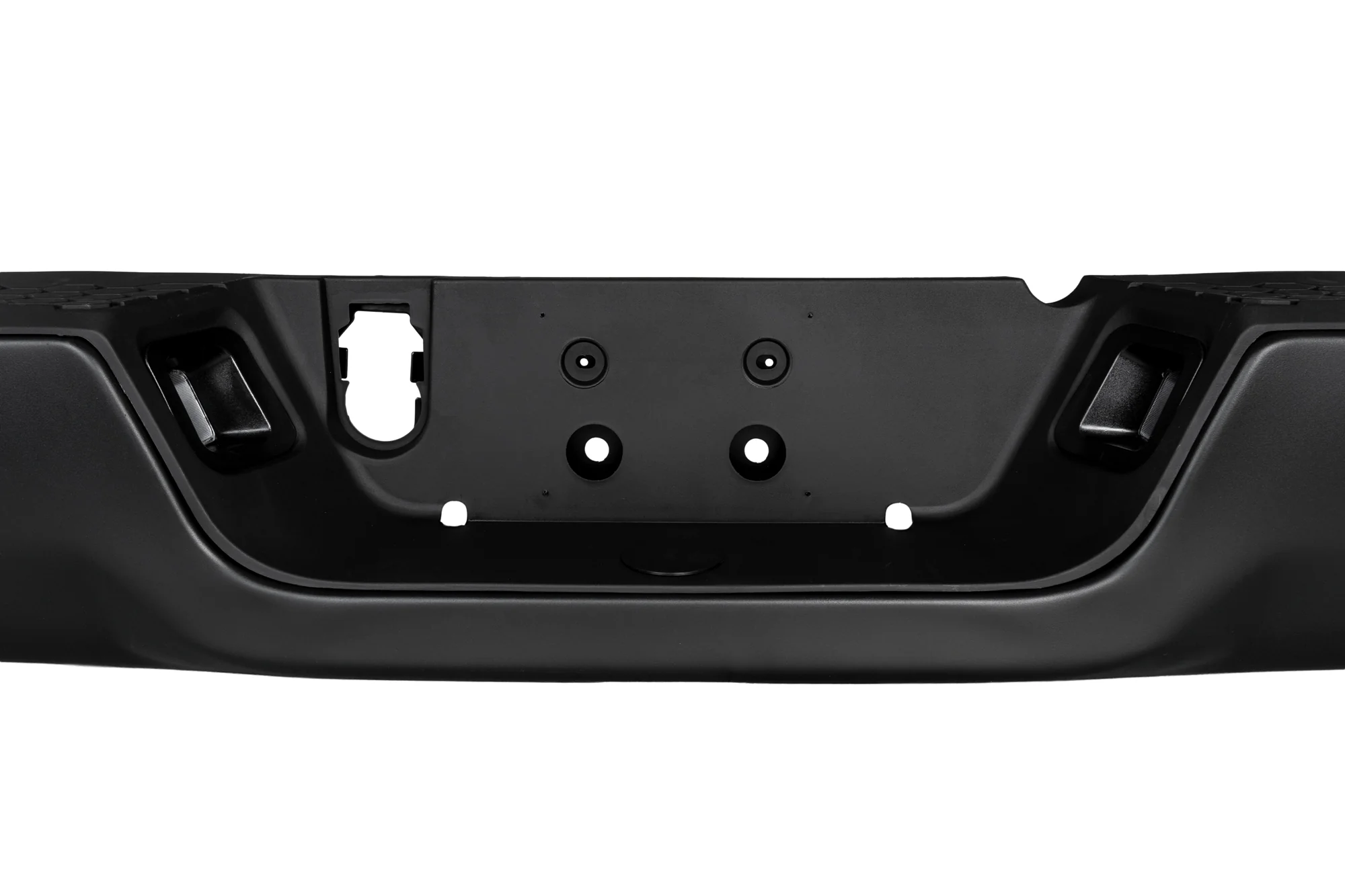 Dodge RAM 1500 Back Black Bumper (2009-2018) | With Exhaust Hole & Without Sensors - Image 2