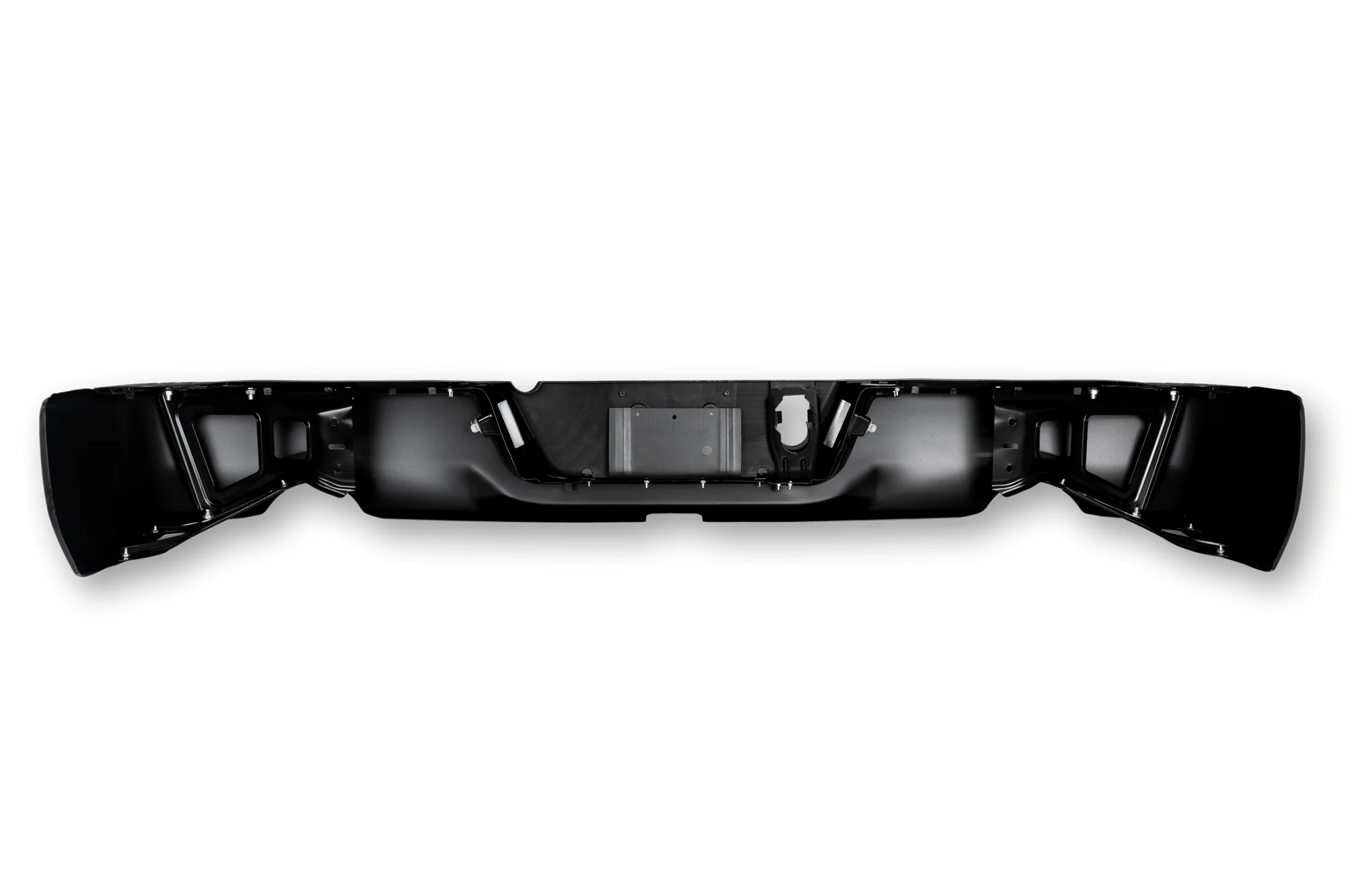 Dodge RAM 1500 Back Black Bumper (2009-2018) | With Exhaust Hole & Without Sensors - Image 6