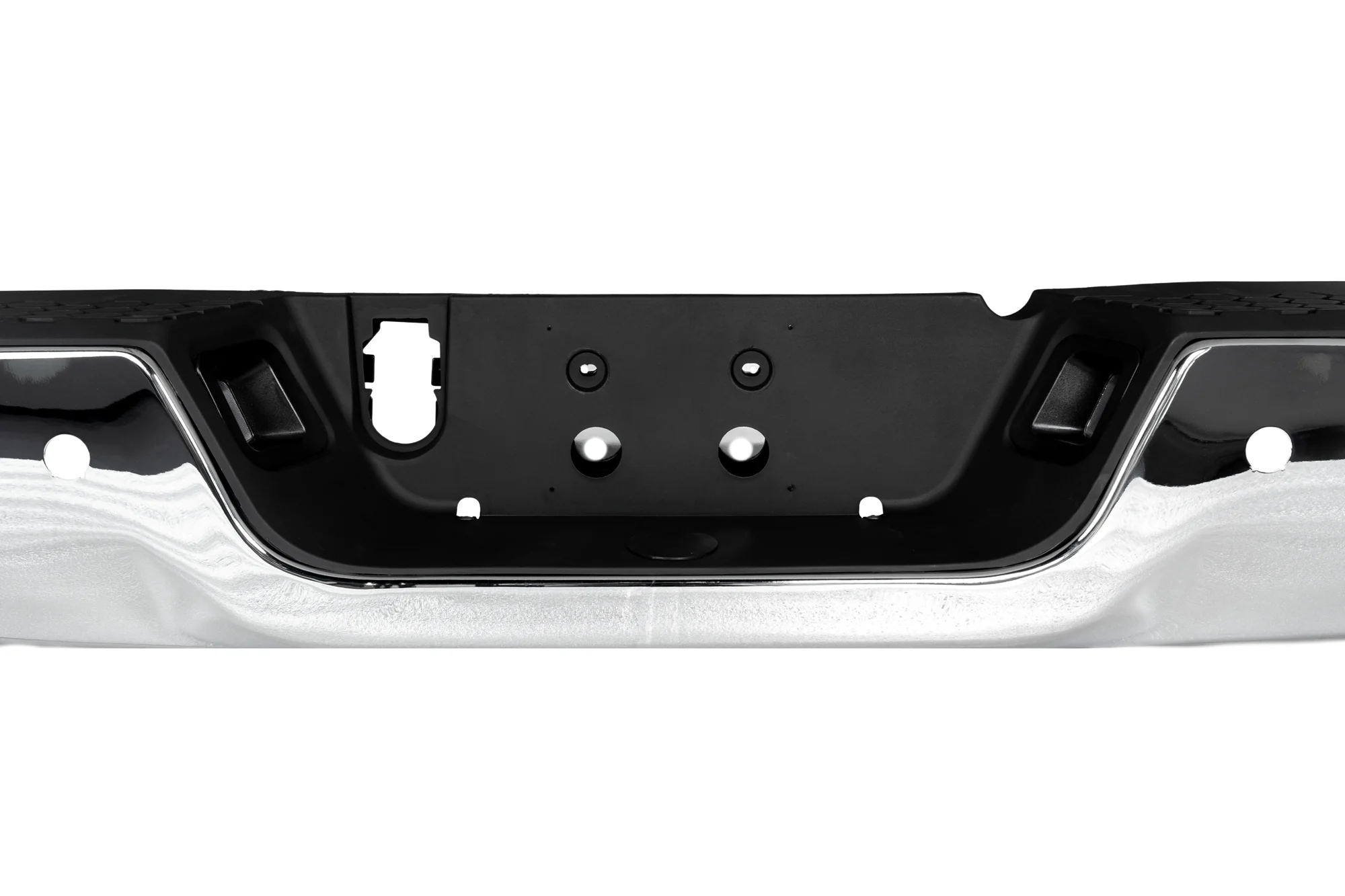 Dodge RAM 1500 Back Chrome Bumper (2009-2018) | With Exhaust Hole & With Sensors - Image 2