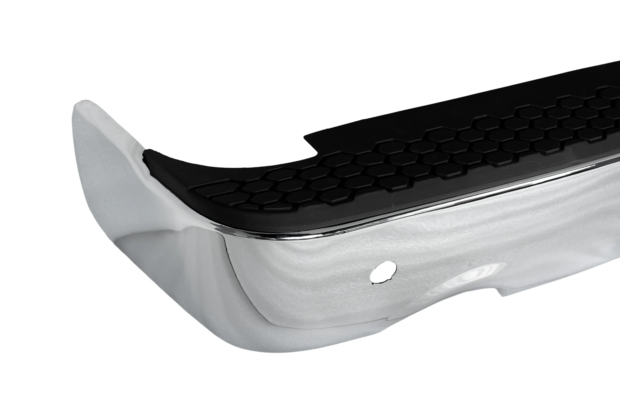 Dodge RAM 1500 Back Chrome Bumper (2009-2018) | With Exhaust Hole & With Sensors - Image 3