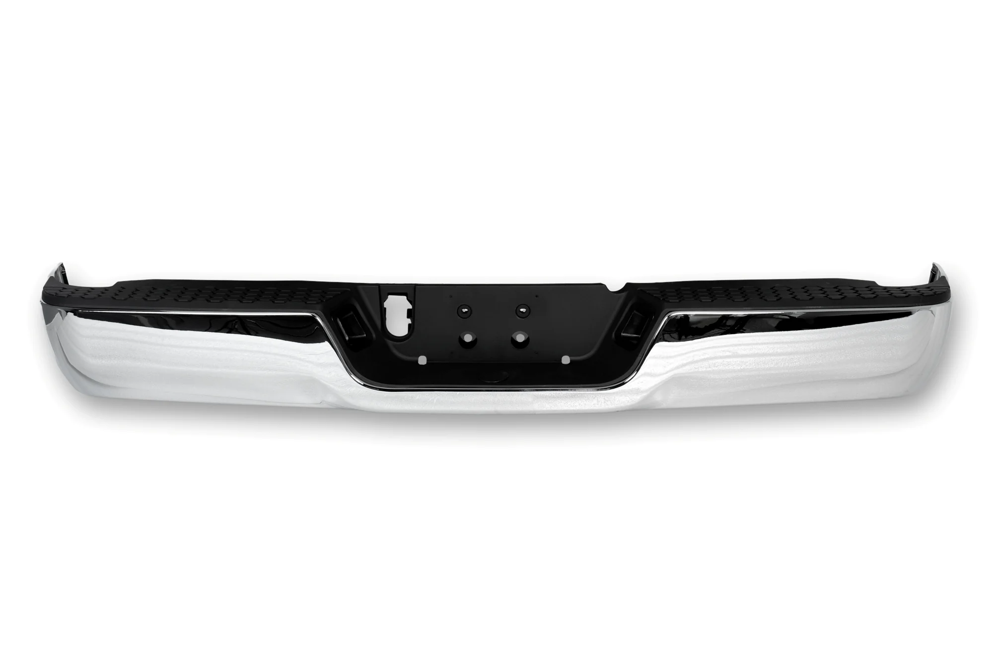Dodge RAM 1500 Back Chrome Bumper (2009-2018) | Without Exhaust Hole & Without Sensors