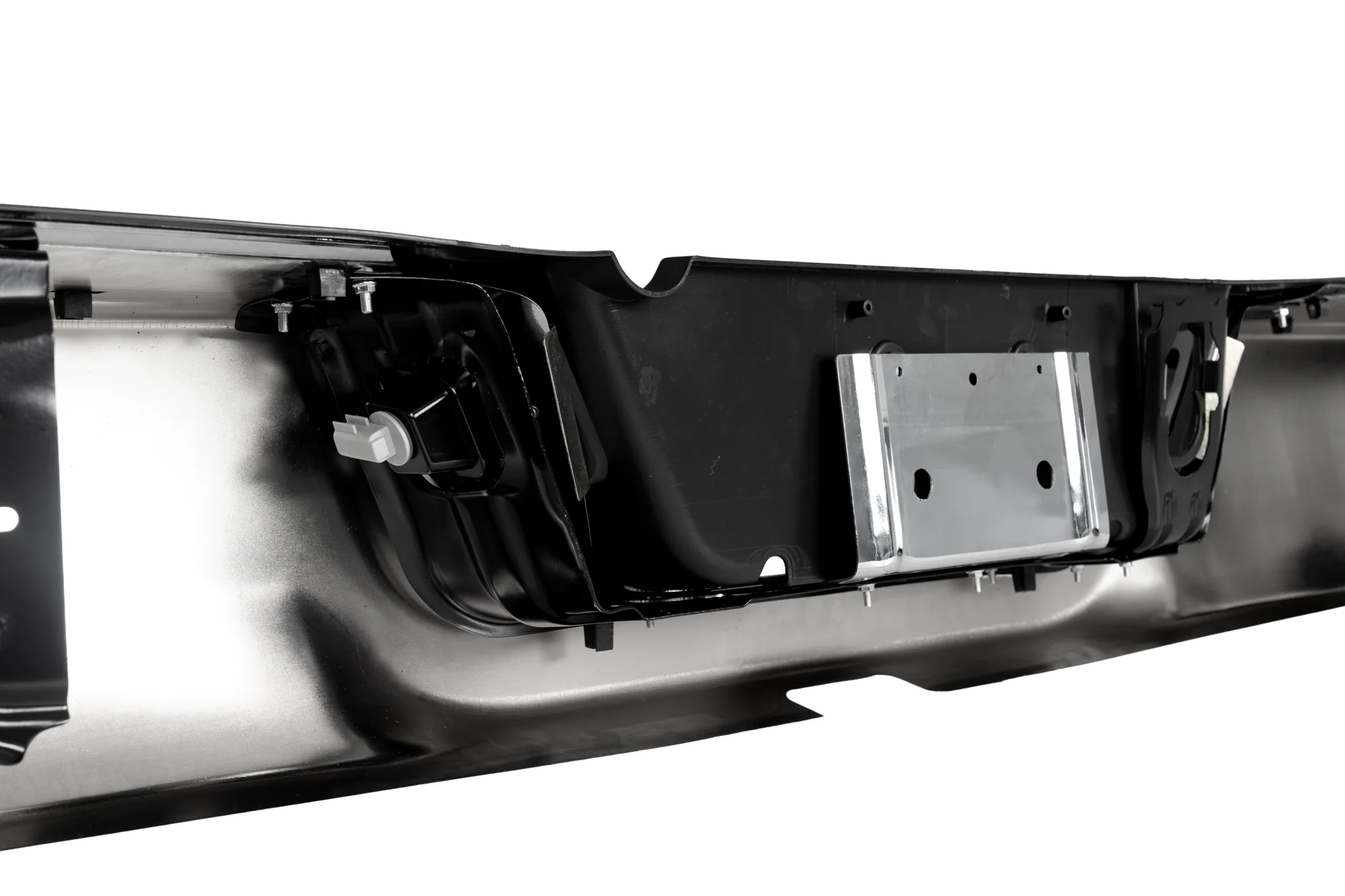 Dodge RAM 1500 Back Chrome Bumper (2009-2018) | Without Exhaust Hole & Without Sensors - Image 6