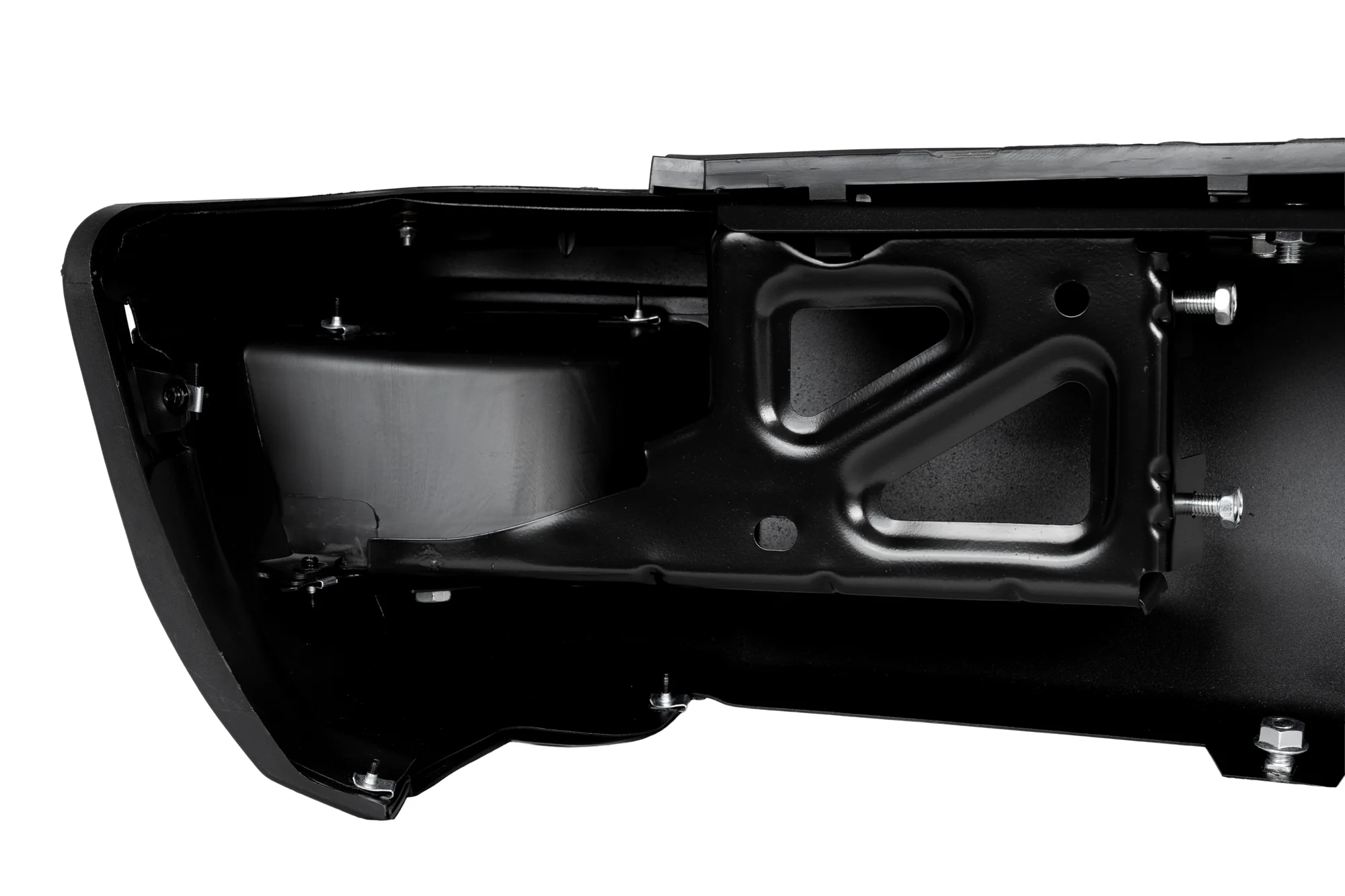 Chevy Silverado 1500 Back Black Bumper (2014-2018) | Without Sensors Hole - Image 5