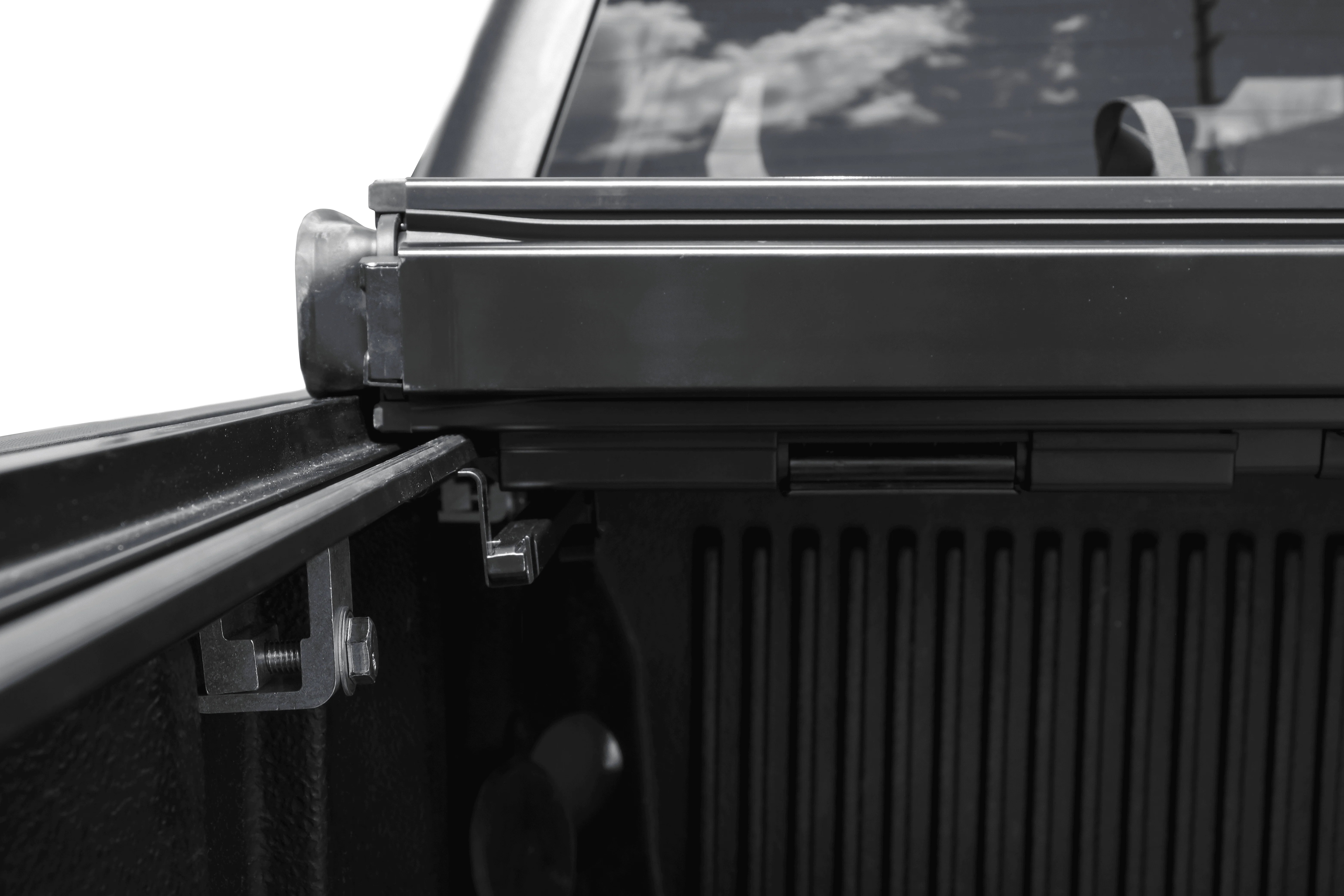 Chevy Silverado 3500 Flip Back Hard Tri-fold Tonneau Cover - Image 6